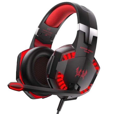 ⁧سماعات الألعاب السلكية KOTION EACH G2000 مع إضاءة LED⁩, أحمر أسود, Black Blue, Camouflage Yellow, Camouflage Gray