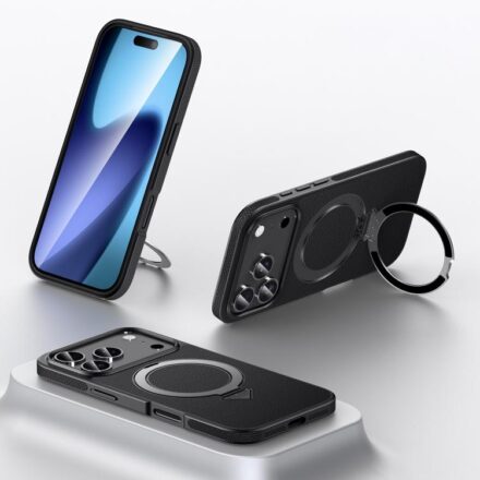 ⁧جراب هاتف من الجلد الطبيعي الفاخر من سولادا مزود بحامل مغناطيسي MagSafe⁩, For iPhone 18 Pro, For iPhone 18 Pro Max, For iPhone 17 Pro Max, For iPhone 17 Pro, For iPhone 17