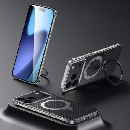 ⁧جراب هاتف مغناطيسي من نوع SULADA Kevlar Texture MagSafe⁩, For iPhone 18 Pro, For iPhone 18 Pro Max, For iPhone 17 Pro Max, For iPhone 17 Pro, For iPhone 17, For iPhone Air