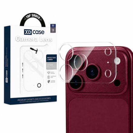 ⁧فيلم كاميرا زجاجي مقوى متكامل شفاف من XDcase⁩, For iPhone 18, For iPhone 18 Pro, For iPhone 18 Pro Max