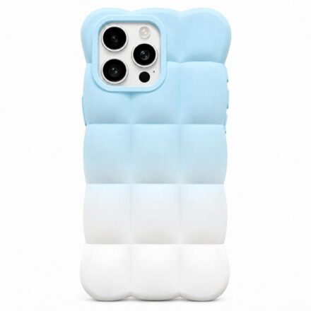 ⁧جراب هاتف مربع من مادة TPU بتصميم سحابة متدرجة الألوان⁩, For iPhone 16 Pro Max, For iPhone 16 Pro, For iPhone 16 Plus, For iPhone 16, For iPhone 15 Pro Max, For iPhone 15 Pro