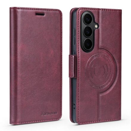 Forwenw F10 Dual-side Buckle Magnetic Vegan Leather Phone Case, For Galaxy S26+ 5G, For Galaxy S26 Ultra 5G, For Galaxy S26 5G, For Galaxy S25 5G, For Galaxy S25+ 5G, For Galaxy S25 Ultra 5G, For Galaxy S24 Ultra 5G, For Galaxy S24+ 5G, For Galaxy S24 ...