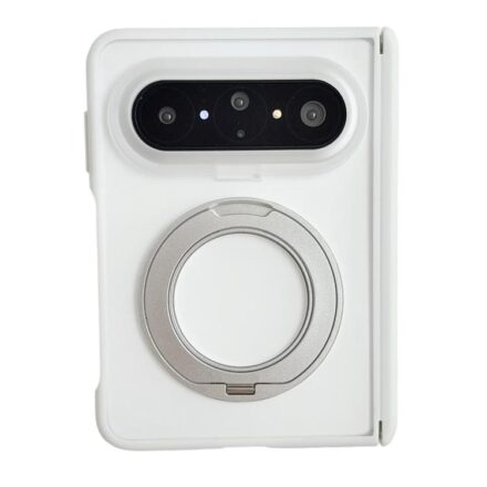 Transparent PC Dual Axis Rotating Holder Magnetic Phone Case, For Huawei Pura X Max