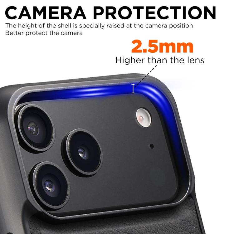 جراب هاتف سوتيني G5 كبير الحجم من الجلد النباتي بنقشة الليتشي مع ظهر مغناطيسي, For iPhone 18, For iPhone 18 Pro, For iPhone 18 Pro Max, For iPhone 17 Pro Max, For iPhone 17 Pro, For iPhone 17, For iPhone 16 Pro Max, For iPhone 16 Pro, For iPhone 16 P... - الصورة 3