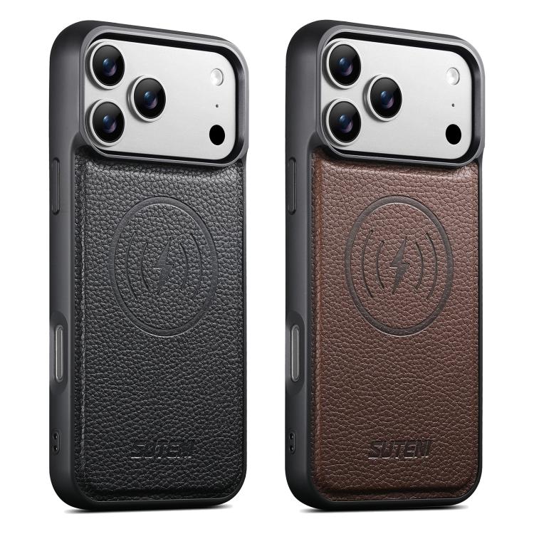جراب هاتف سوتيني G5 كبير الحجم من الجلد النباتي بنقشة الليتشي مع ظهر مغناطيسي, For iPhone 18, For iPhone 18 Pro, For iPhone 18 Pro Max, For iPhone 17 Pro Max, For iPhone 17 Pro, For iPhone 17, For iPhone 16 Pro Max, For iPhone 16 Pro, For iPhone 16 P... - الصورة 5