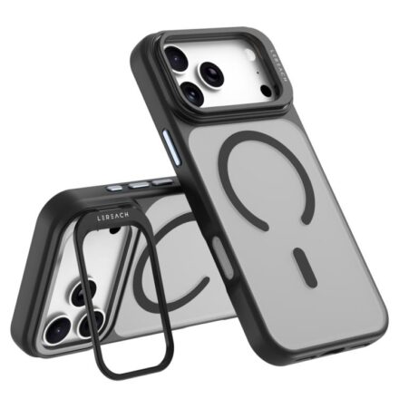 ⁧جراب هاتف مغناطيسي بعدسة معدنية وحامل من سلسلة LeReach Le-Luster⁩, For iPhone 18 Pro, For iPhone 18 Pro Max