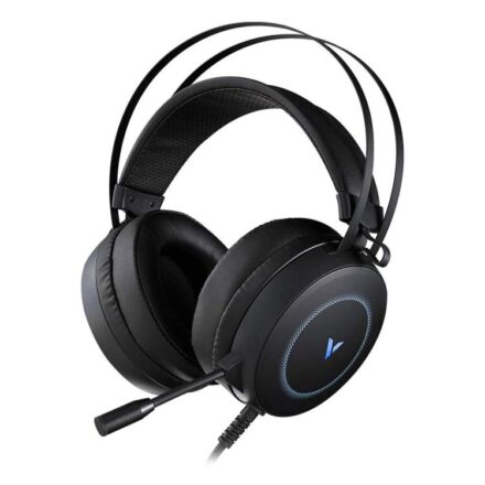 ⁧سماعة رأس للألعاب Rapoo VH160 RGB للكمبيوتر الشخصي، صوت محيطي افتراضي 7.1 قناة، خاصية إلغاء الضوضاء، مزودة بميكروفون⁩