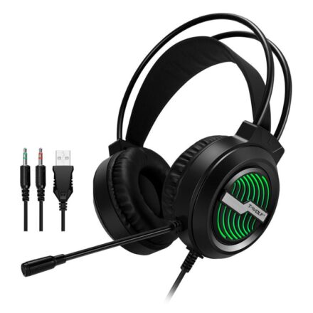 سماعة رأس للألعاب T-WOLF H130 مزودة بمنفذي 3.5 ملم و USB وميكروفون وإضاءة RGB سلكية للكمبيوتر, H130
