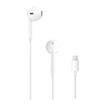سماعات أبل EarPods سلكية بموصل Lightning – أبيض