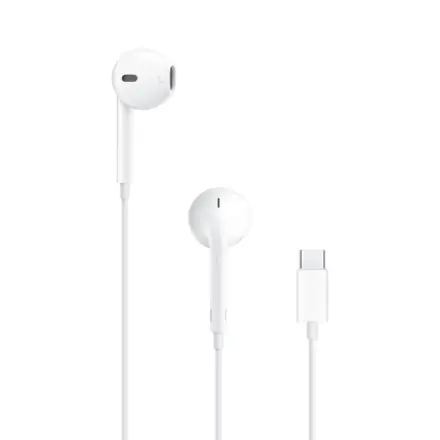 سماعات أبل سلكية بموصل USB-C – أبيض